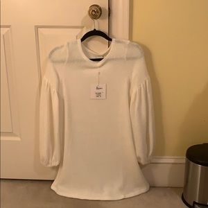 Cream colored sweater dress